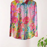 Annika™ - Blouse colorée avec imprimé ludique
