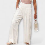 Thearya - Pantalon en lin large et décontracté
