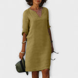 Ellyse - Robe d'été élégante avec décolleté en V