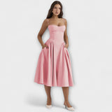 Rosalie - Robe corset sans manches raffinée