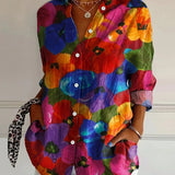 Annika™ - Blouse colorée avec imprimé ludique