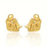 Earrings with Dog Icon