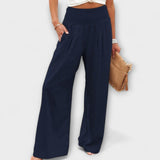 Thearya - Pantalon en lin large et décontracté