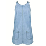 Anne | Robe en jean sans manches