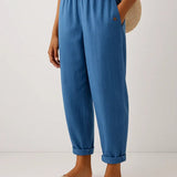 Romina™ Pantalon en Lin Classique