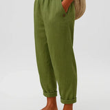 Romina™ Pantalon en Lin Classique