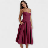 Rosalie - Robe corset sans manches raffinée