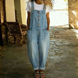 Nadine | Salopette en denim délavé