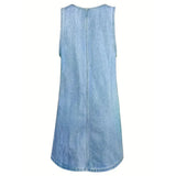 Anne | Robe en jean sans manches