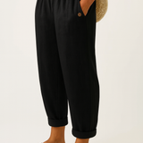 Romina™ Pantalon en Lin Classique