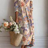 Muriel | Robe longue à motif Paisley