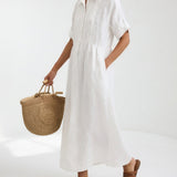 Lysandra™ — Robe chemise fluide estivale