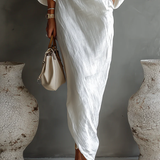 Livia™ — Robe asymétrique fluide élégance naturelle