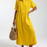 Lysandra™ — Robe chemise fluide estivale