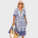 Caitlin - Robe fleurie gracieuse avec un design aérien
