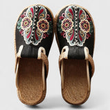 Marousse | Mules Florales Confortables Fait Main