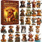Highland Cow Advent Calendar 2025 – 24 Festive Miniatures 🐮🎄