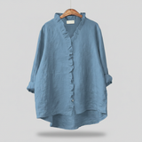 Delphine | Blouse Douce avec Volants