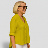 Delphine | Blouse Douce avec Volants