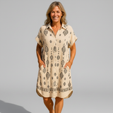 Béatrice | Robe en Coton Lin