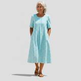 Blanche | Robe Midi Marine