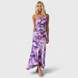 Blanche | Robe à Épaules Plissées