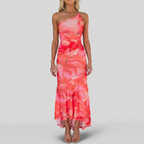 Blanche | Robe à Épaules Plissées