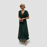 Delphine | Robe Maxi Plissée