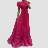 Delphine | Robe de Soirée Plissée