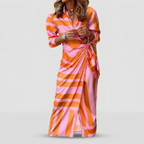 Béatrice | Robe portefeuille imprimée