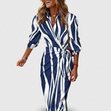 Béatrice | Robe portefeuille imprimée