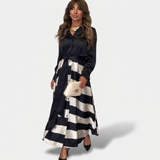 Blanche | Robe Maxi Rayée