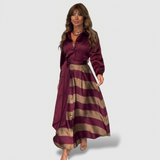 Blanche | Robe Maxi Rayée