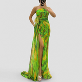 Élodie | Robe Drapée Vibrante