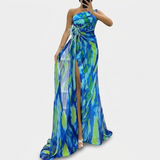 Élodie | Robe Drapée Vibrante