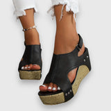 Mia | Sandales à plateau vintage