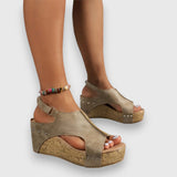Mia | Sandales à plateau vintage
