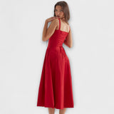 Zipporas - Robe bustier cintrée avec un imprimé floral moderne de printemps