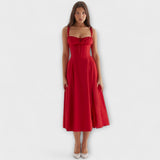 Zipporas - Robe bustier cintrée avec un imprimé floral moderne de printemps