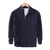 Anthony - Pull Torsadé Demi-Zip