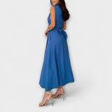 Mira - Robe midi à enfiler avec détail à nouer