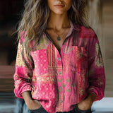Lily™ - Chemise Vintage Imprimée