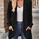 Neva™ - Cardigan en maille côtelée élégant avec manches longues