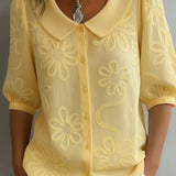 Aurélie™ — Blouse légère avec design floral pour une élégance naturelle