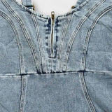 Anna - Robe en denim avec bretelles réglables