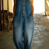 Claudine | Salopette en denim doux