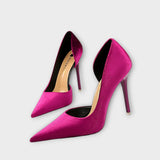 Bella - Talons aiguilles en velours vert