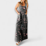 Bethany - Salopette en denim à motif floral
