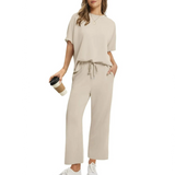 Eliza™ - Ensemble Décontracté Top et Pantalon