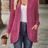 Neva™ - Cardigan en maille côtelée élégant avec manches longues